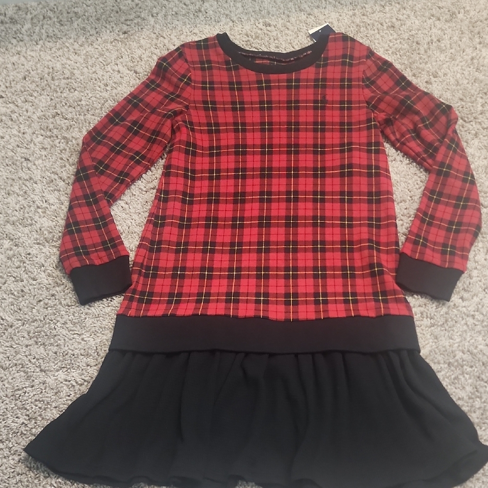 Ralph Lauren Red and Black Plaid Dress